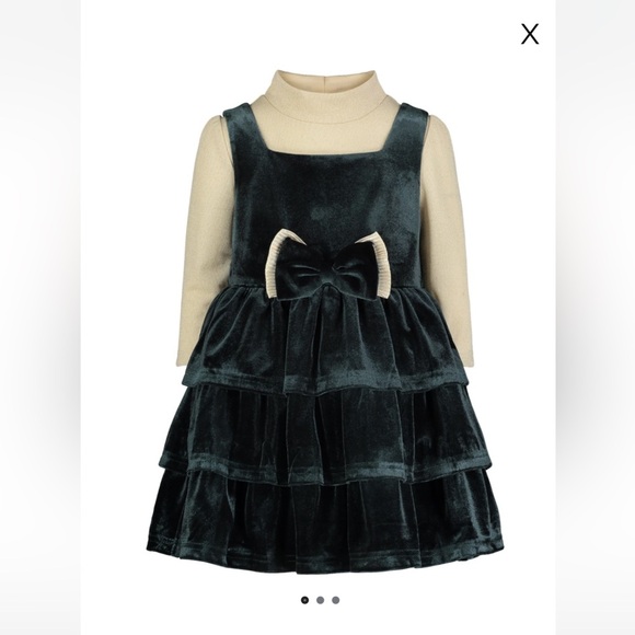 Baby/Toddler Girl Blueberi Boulevard Velvet jumper and top set! 12M - worn once! - Picture 1 of 8